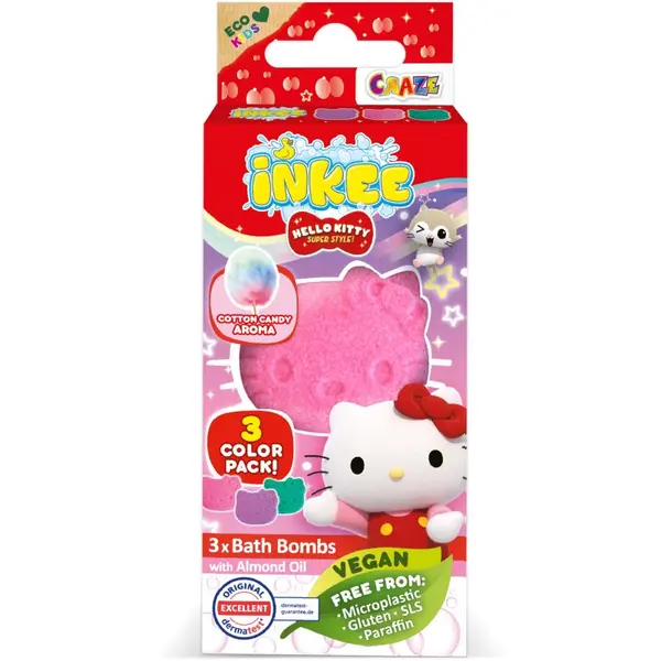 Hello Kitty Hello Kitty Bath bomba za kupanje za djecu 3x15 g