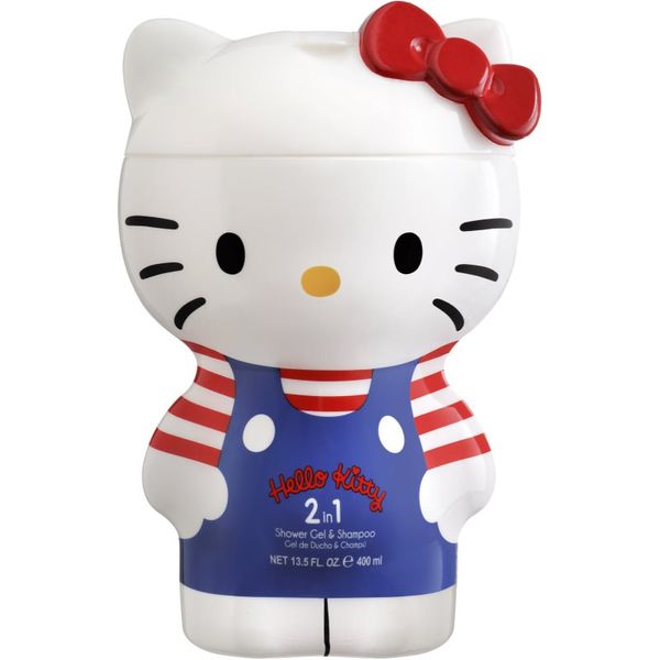 Hello Kitty Hello Kitty Shampoo and Shower Gel 2 in 1 gel za tuširanje i šampon 2 u 1 za djecu 2D 400 ml