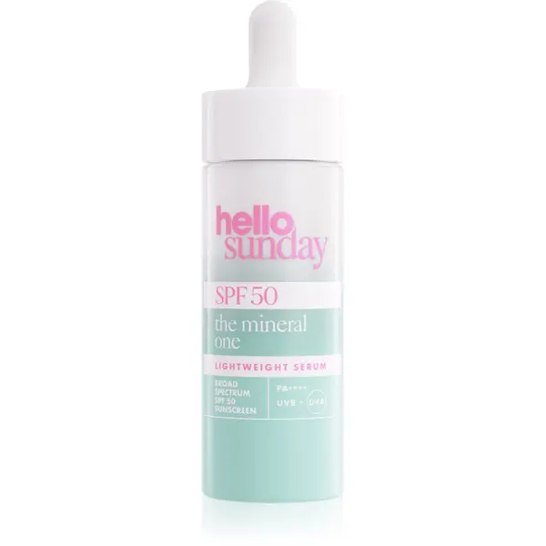 hello sunday hello sunday the mineral one lightweight serum drops blagi serum SPF 50 30 ml