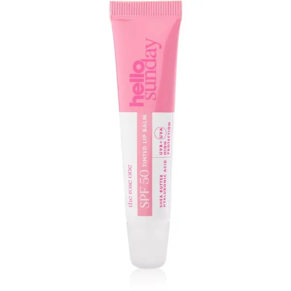 hello sunday hello sunday the rose one tinted lip balm balzam za toniranje za usne SPF 50 15 ml