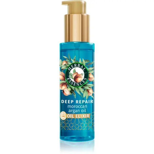 Herbal Essences Herbal Essences Deep Repair Moroccan Argan Oil eliksir bez ispiranja za oštećenu i lomljivu kosu 95 ml