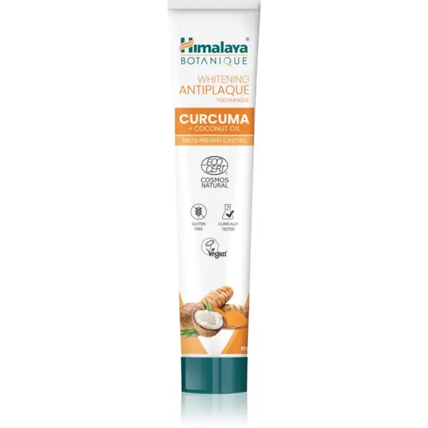 Himalaya Herbals Himalaya Herbals Whitening Antiplaque Curcuma & Coconut Oil pasta protiv zubnog plaka za zdrave desni 75 ml