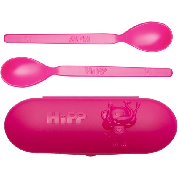 Hipp Hipp Spoons Set set pribora za jelo Pink(za putovanje)