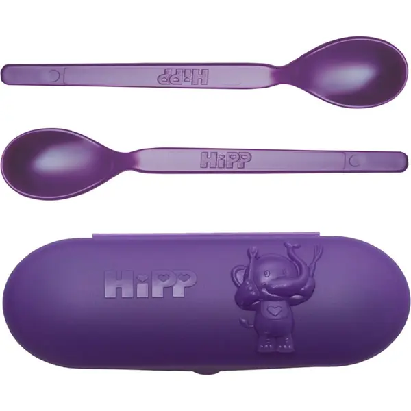 Hipp Hipp Spoons Set set pribora za jelo za putovanje Purple