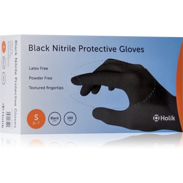 Holík Holík Nitril Black nitrilne zaštitne rukavice bez pudera veličina S 2x50 kom