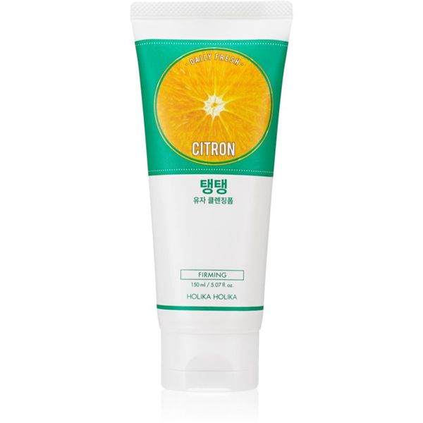 Holika Holika Holika Holika Daily Fresh Citron eksfolijacijska pjena za čišćenje za mješovitu i masnu kožu 150 ml