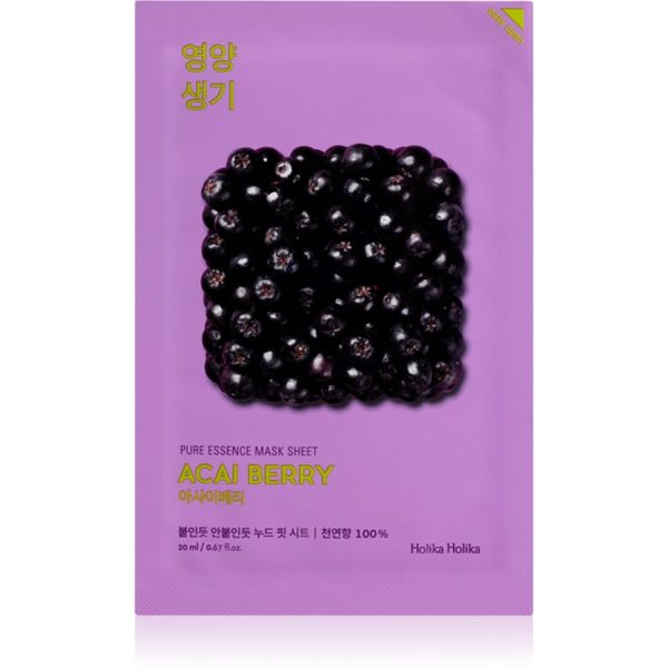 Holika Holika Holika Holika Pure Essence Acai Berry eksfolijacijska sheet maska 23 ml