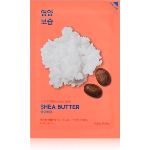Holika Holika Holika Holika Pure Essence Shea Butter Sheet maska s visoko hidratantnim i hranjivim učinkom 23 ml