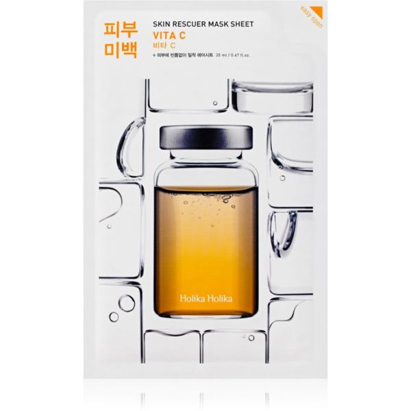 Holika Holika Holika Holika Skin Rescuer Vita C sheet maska za blistav ten s vitaminom C 20 ml