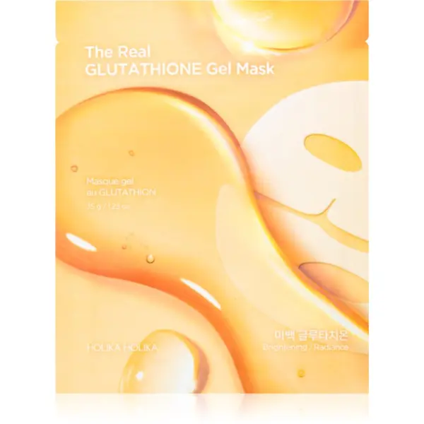 Holika Holika Holika Holika The Real Glutathione Gel Mask sheet maska za blistav ten s teksturom gela 35 g