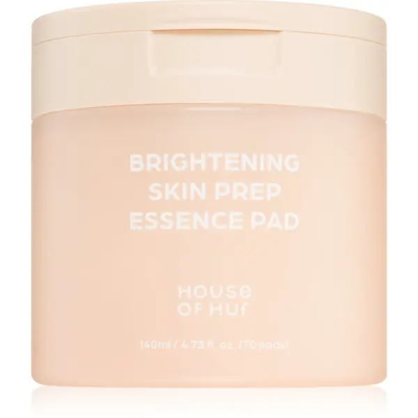 House of Hur House of Hur Brightening Skin Prep Essence Pad blazinice natopljene tonerom za ujednačavanje tena lica 140 ml