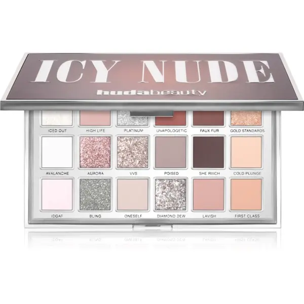 Huda Beauty Huda Beauty Icy Nude paleta sjenila za oči 18 boja 16.1 g