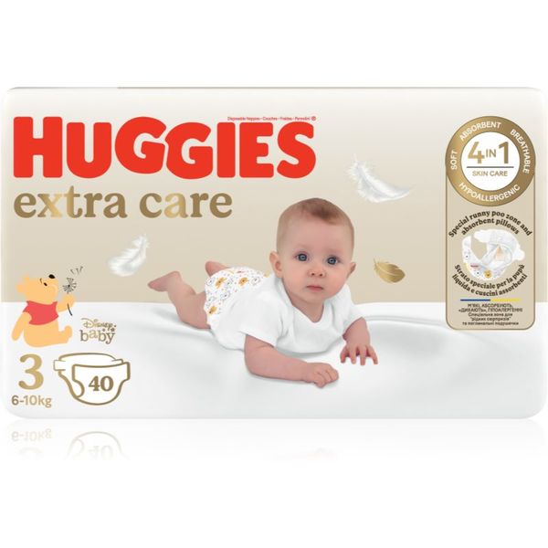 Huggies Huggies Extra Care Size 3 jednokratne pelene 6-10 kg 40 kom
