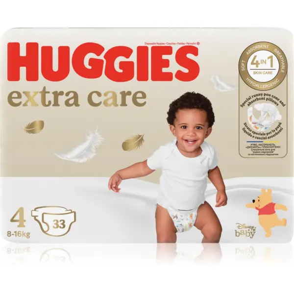 Huggies Huggies Extra Care Size 4 jednokratne pelene 8-16 kg 33 kom