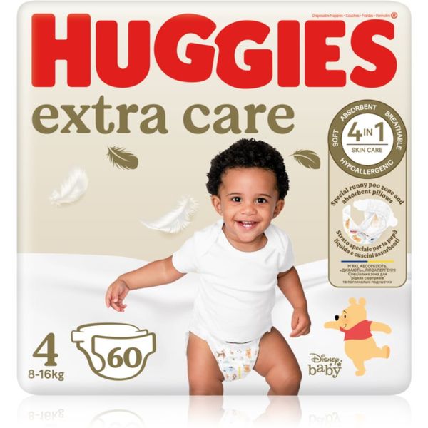 Huggies Huggies Extra Care Size 4 jednokratne pelene 8-16 kg 60 kom
