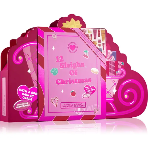I Heart Revolution I Heart Revolution Advent Calendar 12 Sleighs of Christmas adventski kalendar za tijelo i lice
