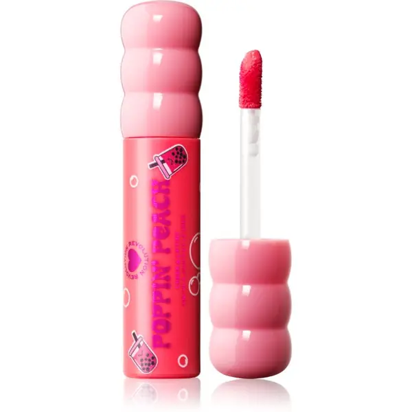 I Heart Revolution I Heart Revolution Bubble Tea Milky Blush & Lip multifunkcionalna šminka za usne i lice nijansa Poppin' Peach 1.8 ml