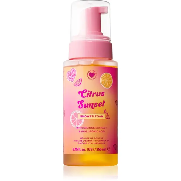 I Heart Revolution I Heart Revolution Citrus Sunset Shower Foam pjena za tuširanje 250 ml