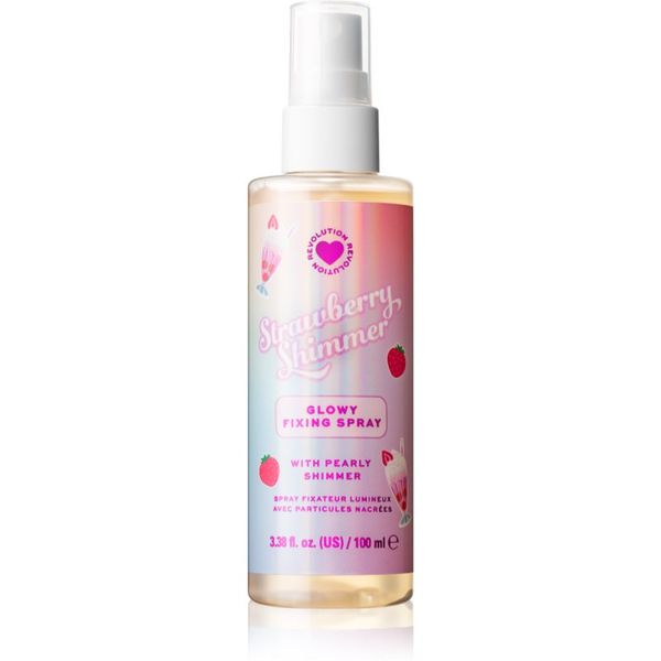 I Heart Revolution I Heart Revolution Milkshake Strawberry Shimmer posvjetljujući sprej za učvršćivanje 50 ml