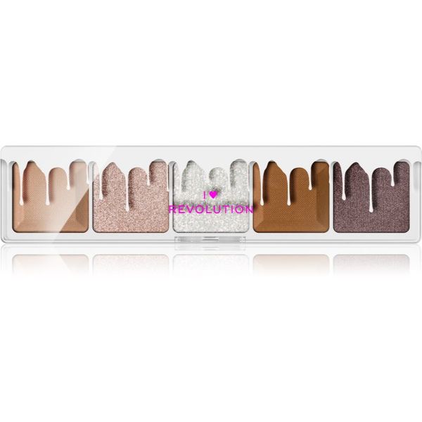 I Heart Revolution I Heart Revolution Mini Chocolate Palette paleta sjenila za oči nijansa White Vanilla Cream 5,5 g