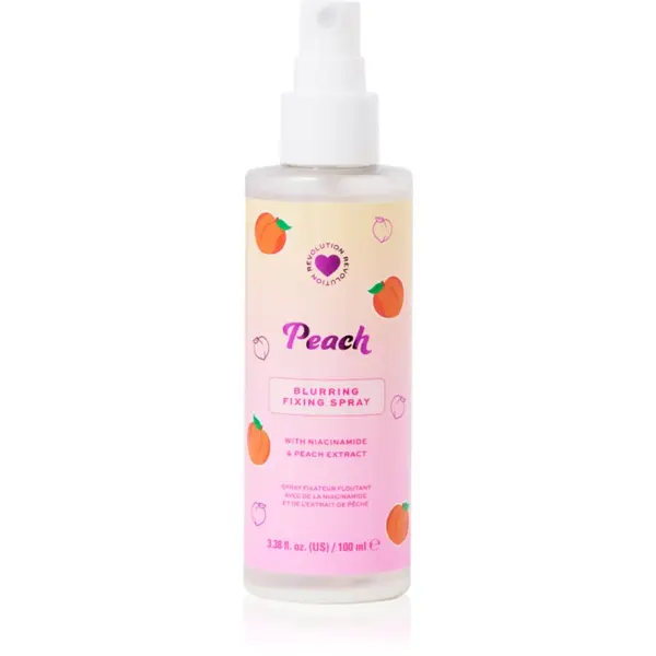 I Heart Revolution I Heart Revolution Peach Mattifying Fixing Spray matirajući sprej za fiksiranje make-upa nijansa Peach 100 ml