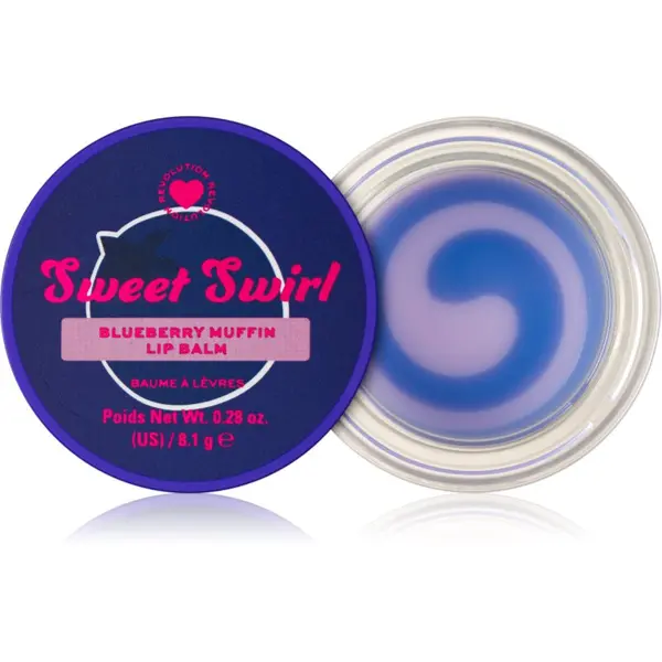 I Heart Revolution I Heart Revolution Sweet Swirl Lip Mask hidratantni balzam za usne nijansa Blueberry Muffin 8.1 g