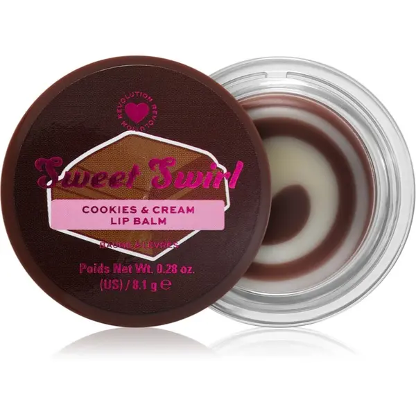 I Heart Revolution I Heart Revolution Sweet Swirl Lip Mask hidratantni balzam za usne nijansa Cookies and Cream 8.1 g