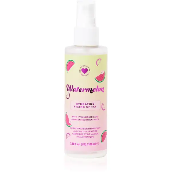 I Heart Revolution I Heart Revolution Watermelon Dewy Fixing Spray sprej za fiksiranje šminke s hidratantnim učinkom nijansa Watermelon 100 ml
