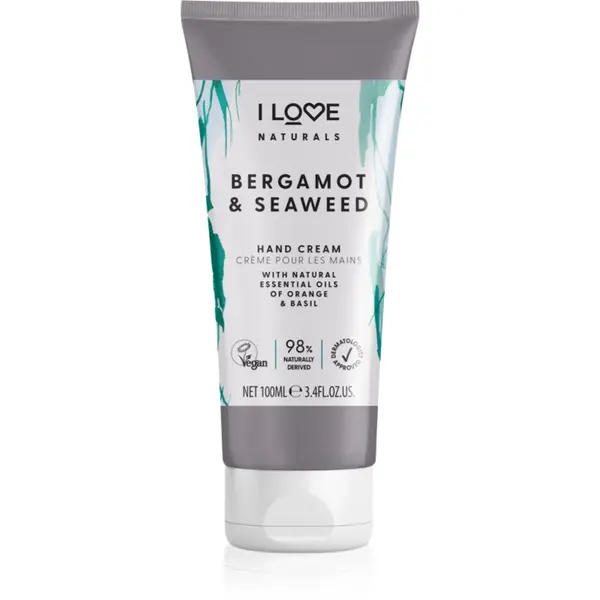 I Love I Love Naturals Bergamot & Seaweed prirodna krema za ruke 100 ml