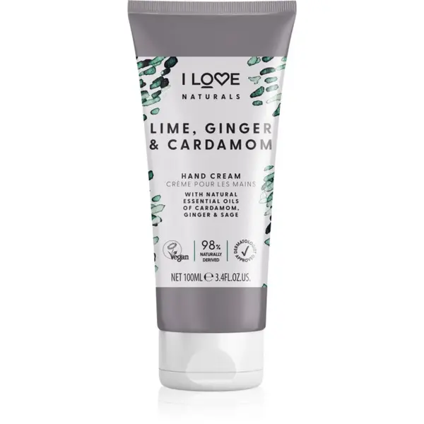 I Love I Love Naturals Lime, Ginger & Cardamom krema za ruke 100 ml