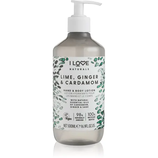 I Love I Love Naturals Lime, Ginger & Cardamom mlijeko za tijelo 500 ml