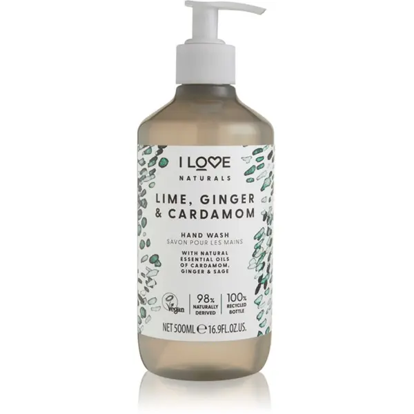 I Love I Love Naturals Lime, Ginger & Cardamom tekući sapun za ruke 500 ml