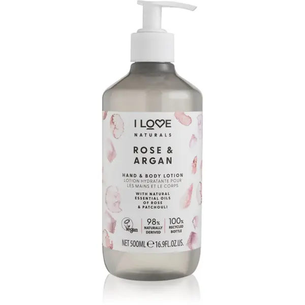 I Love I Love Naturals Rose & Argan mlijeko za tijelo 500 ml