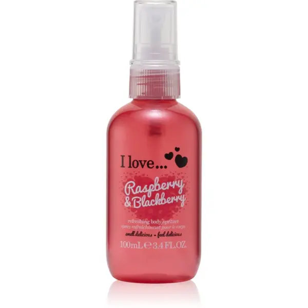 I Love I Love Raspberry & Blackberry osvježavajući sprej za tijelo 100 ml