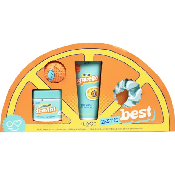 I Love I Love Zest is Best poklon set za kupke parfemi Zesty Orange