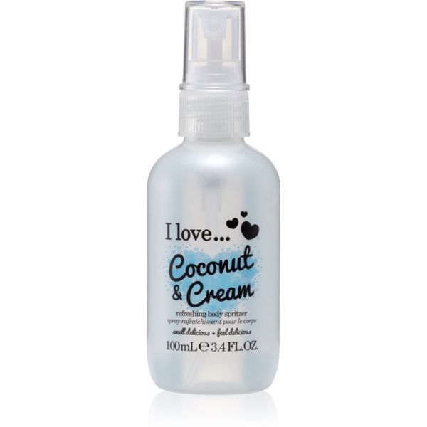 I love... I love... Coconut & Cream osvježavajući sprej za tijelo 100 ml