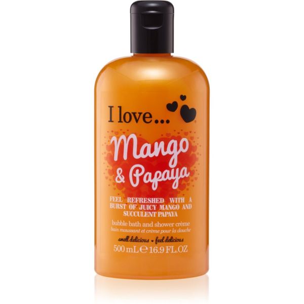 I love... I love... Mango & Papaya krema za tuširanje i kupku 500 ml