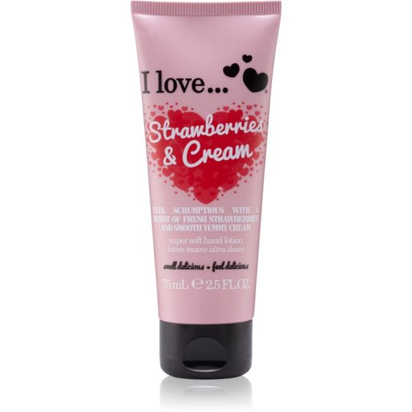 I love... I love... Strawberries & Cream krema za ruke 75 ml
