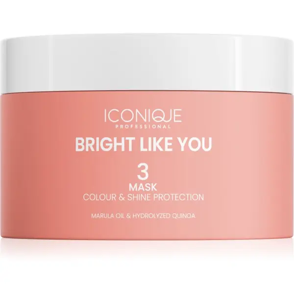 ICONIQUE Professional ICONIQUE Professional BRIGHT LIKE YOU Colour & Shine Protection Mask obnavljajuća zaštitna maska za obojenu kosu 200 ml