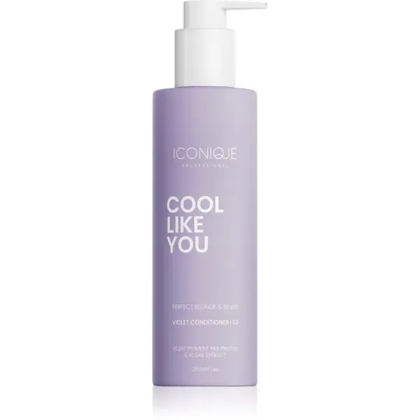 ICONIQUE Professional ICONIQUE Professional COOL LIKE YOU Perfect Blonde & Silver Violet regenerator neutralizirajući žuti tonovi 250 ml