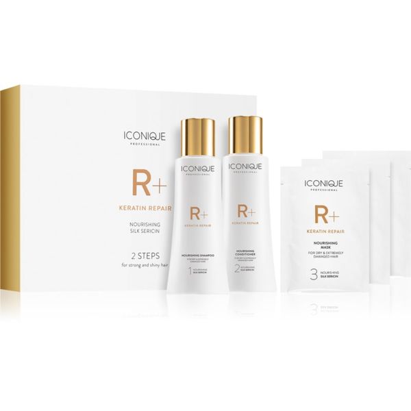 ICONIQUE Professional ICONIQUE Professional R+ Keratin repair 2 steps for strong and shiny hair poklon set (za slabu kosu)