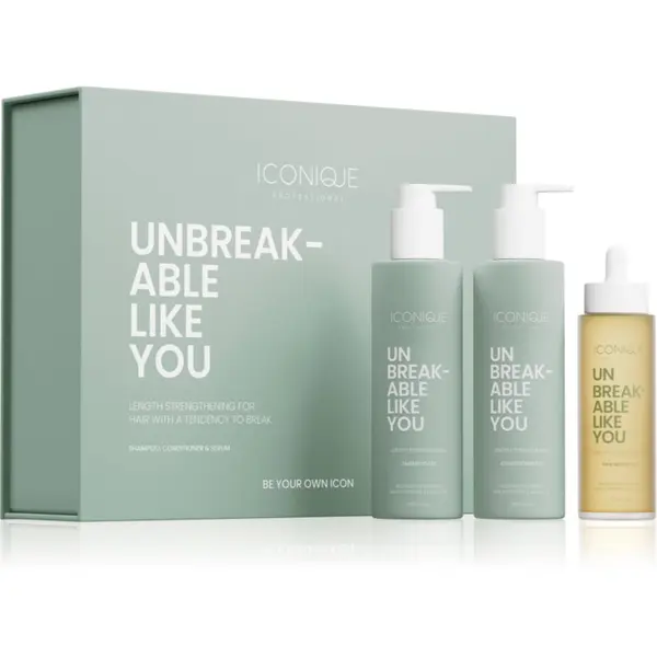 ICONIQUE Professional ICONIQUE Professional UNBREAKABLE LIKE YOU Length Strengthening Set set za jačanje kose