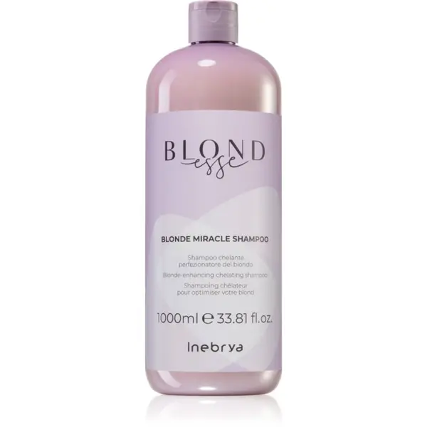 Inebrya Inebrya BLONDesse Blonde Miracle Shampoo detoksikacijski šampon za čišćenje za plavu kosu 1000 ml