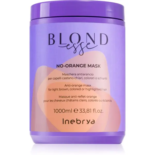 Inebrya Inebrya BLONDesse No-Orange Mask maska za kosu za neutralizaciju bakrenih podtonova 1000 ml