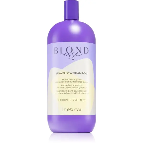 Inebrya Inebrya BLONDesse No-Yellow Shampoo šampon za neutraliziranje bakrenih tonova za plavu i sijedu kosu 1000 ml