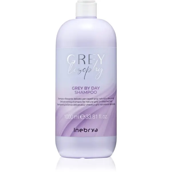Inebrya Inebrya Greylosophy Grey By Day Shampoo šampon za toniranje za sijedu kosu 1000 ml