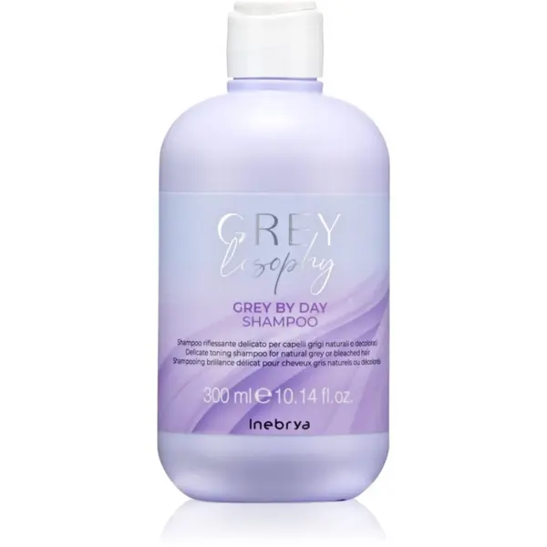 Inebrya Inebrya Greylosophy Grey By Day Shampoo šampon za toniranje za sijedu kosu 300 ml