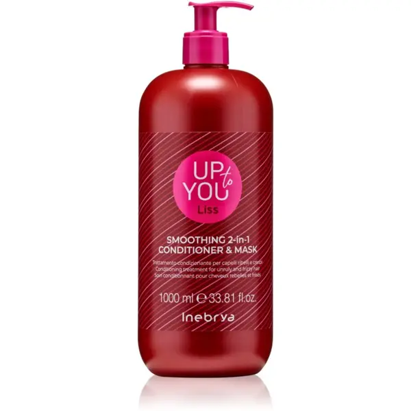 Inebrya Inebrya Up To You Liss Smoothing 2-in-1 Mask & Conditioner Tretman za zaglađivanje za kosu 2u1 1000 ml