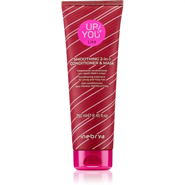 Inebrya Inebrya Up To You Liss Smoothing 2-in-1 Mask & Conditioner Tretman za zaglađivanje za kosu 2u1 250 ml