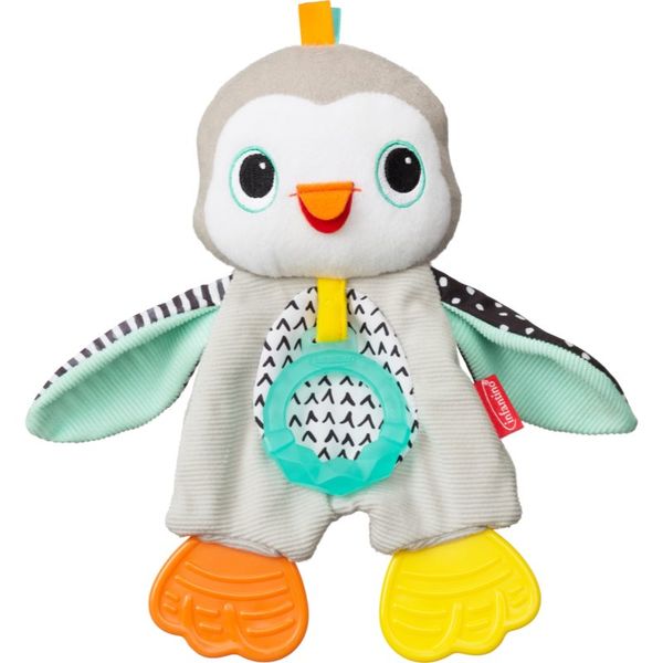 Infantino Infantino Cuddly Teether Penguin plišana igračka s grickalicom 1 kom